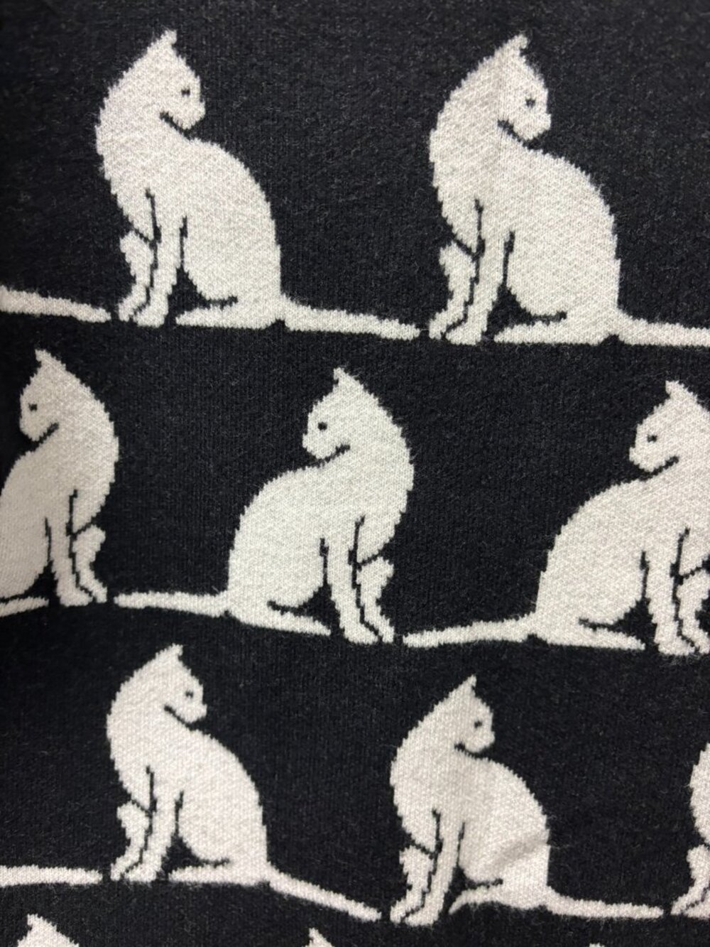 Maeve Anthropologie black & white cat sweater, medium - Picture 6 of 6